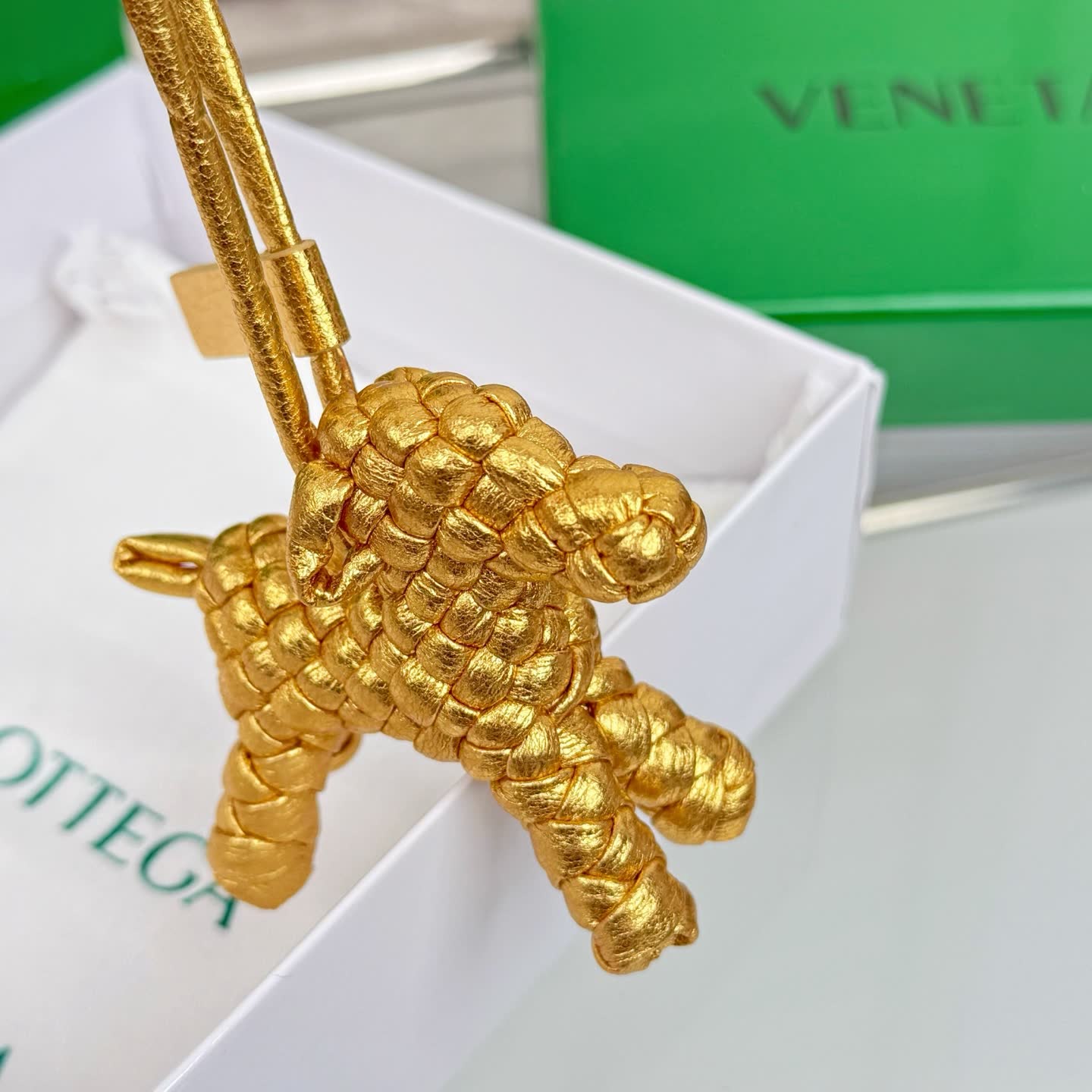 Bottega Veneta Golden Pony Bag Charm
